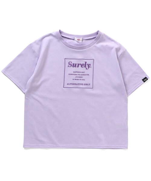 algy(アルジー)の「カラバリシシュウT(Tシャツ/カットソー・キッズ・ブラック/オレンジ/オフホワイト/ラベンダー・X-SMALL/SMALL/XX-SMALL/MEDIUM)」の4枚目の写真