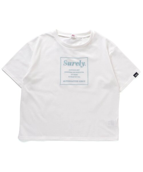 algy(アルジー)の「カラバリシシュウT(Tシャツ/カットソー・キッズ・ブラック/オレンジ/オフホワイト/ラベンダー・X-SMALL/SMALL/XX-SMALL/MEDIUM)」の2枚目の写真