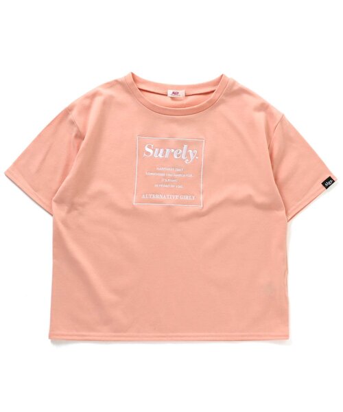 algy(アルジー)の「カラバリシシュウT(Tシャツ/カットソー・キッズ・ブラック/オレンジ/オフホワイト/ラベンダー・X-SMALL/SMALL/XX-SMALL/MEDIUM)」の1枚目の写真
