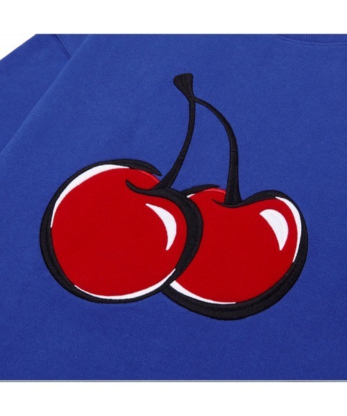 KIRSH（キルシー）の「【日本限定】KIRSH BIG CHERRY SWEAT SHIRT JAPAN LIMITED ビッグチェリー スウェット トレーナー《コバルトブルー》（スウェット・レディース・ブルー・ONE SIZE）」の8枚目の写真