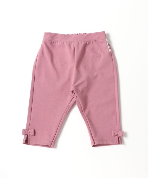trois lapins kp(トロワラパンケーピー)の「デニム風6分丈パンツ(100-130cm)(デニムパンツ・キッズ・ブラック/ピンク/ブルー・110cm/100cm/120cm/130cm)」の1枚目の写真
