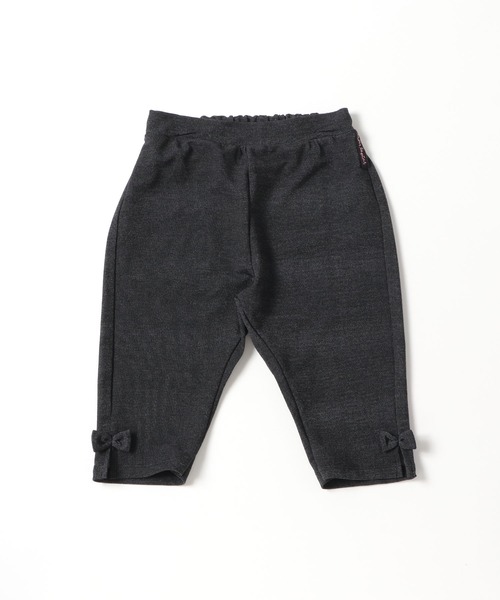 trois lapins kp(トロワラパンケーピー)の「デニム風6分丈パンツ(100-130cm)(デニムパンツ・キッズ・ブラック/ピンク/ブルー・110cm/100cm/120cm/130cm)」の2枚目の写真