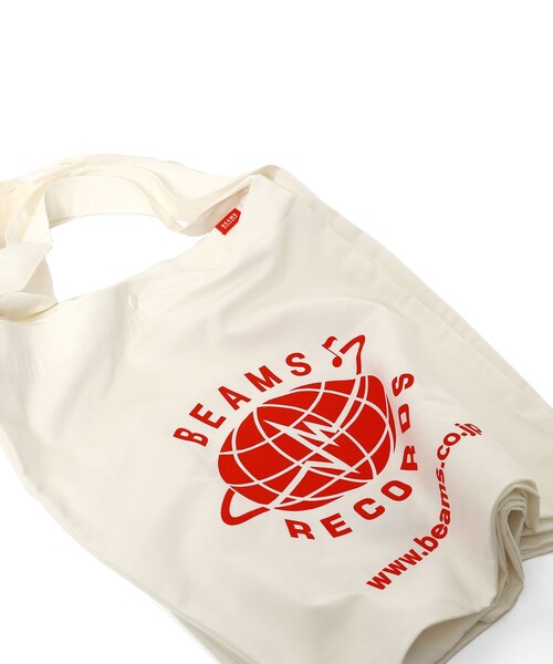 BEAMS RECORDS(ビームスレコーズ)の「Twill Cotton Shopper(エコバッグ/サブバッグ・メンズ・ホワイト・ONE SIZE)」の9枚目の写真