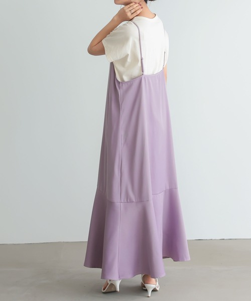 KOBE LETTUCE(コウベレタス)の「マーメイドキャミワンピース(ワンピース・レディース・ブラック/ベージュ/ネイビー/ピンク/ミント/ピンク系/グリーン系/カーキ/ブルーグレー/ブラック系/グリーン系1/ラベンダー/ライトブラウン・S/M/L/XL)」の18枚目の写真