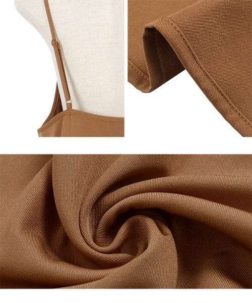 KOBE LETTUCE(コウベレタス)の「マーメイドキャミワンピース(ワンピース・レディース・ブラック/ベージュ/ネイビー/ピンク/ミント/ピンク系/グリーン系/カーキ/ブルーグレー/ブラック系/グリーン系1/ラベンダー/ライトブラウン・S/M/L/XL)」の14枚目の写真