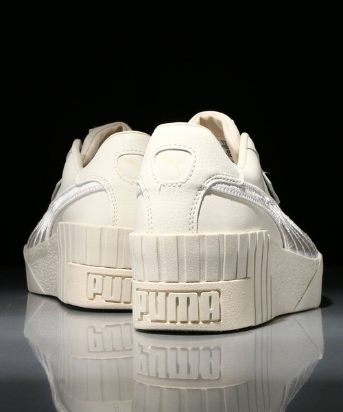 PUMA（プーマ）の「PUMA CALI WEDGE EMBROIDERY WNS / プーマ カリ ウェッジ エンブロイダリー ウィメンズ（スニーカー・レディース・ベージュ/ブラック・25.0cm/23.5cm/24.5cm/24.0cm/23.0cm/22.5cm）」の14枚目の写真