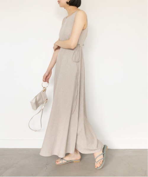 ビスチェ付きバックオープンワンピース