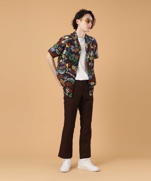 AVIREX（アヴィレックス）の「アロハシャツ ネイバル コミック/ALOHA SHIRT NAVAL COMIC/ アヴィレックス / AVIREX（シャツ/ブラウス・メンズ・ブラック/ホワイト・MEDIUM/LARGE/X-LARGE/XX-LARGE）」の10枚目の写真