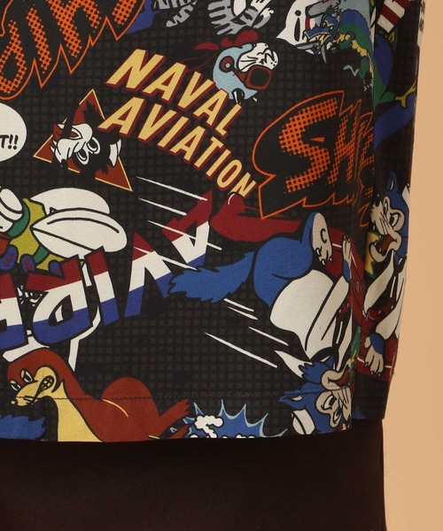 AVIREX（アヴィレックス）の「アロハシャツ ネイバル コミック/ALOHA SHIRT NAVAL COMIC/ アヴィレックス / AVIREX（シャツ/ブラウス・メンズ・ブラック/ホワイト・MEDIUM/LARGE/X-LARGE/XX-LARGE）」の8枚目の写真