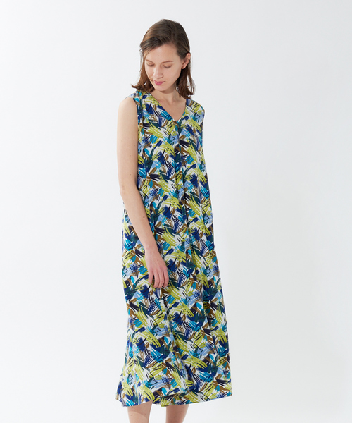 qualite（カリテ）の「ペイントブラッシュプリント2WAYワンピース（ワンピース・レディース・その他・フリー）」の2枚目の写真