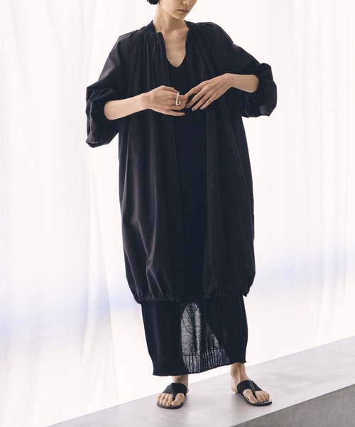 TODAYFUL(トゥデイフル)の「【TODAYFUL/トゥデイフル】ライトギャザーコート(その他アウター・レディース・ホワイト/ブラック・36)」の16枚目の写真