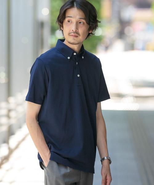 URBAN RESEARCH DOORS(アーバンリサーチドアーズ)の「LIFE STYLE TAILOR ボタンダウン半袖プルオーバー(ポロシャツ・メンズ・ホワイト/グリーン/ブルー/ネイビー・MEDIUM/LARGE)」の3枚目の写真