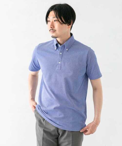 URBAN RESEARCH DOORS(アーバンリサーチドアーズ)の「LIFE STYLE TAILOR ボタンダウン半袖プルオーバー(ポロシャツ・メンズ・ホワイト/グリーン/ブルー/ネイビー・MEDIUM/LARGE)」の4枚目の写真