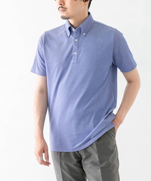 URBAN RESEARCH DOORS(アーバンリサーチドアーズ)の「LIFE STYLE TAILOR ボタンダウン半袖プルオーバー(ポロシャツ・メンズ・ホワイト/グリーン/ブルー/ネイビー・MEDIUM/LARGE)」の6枚目の写真