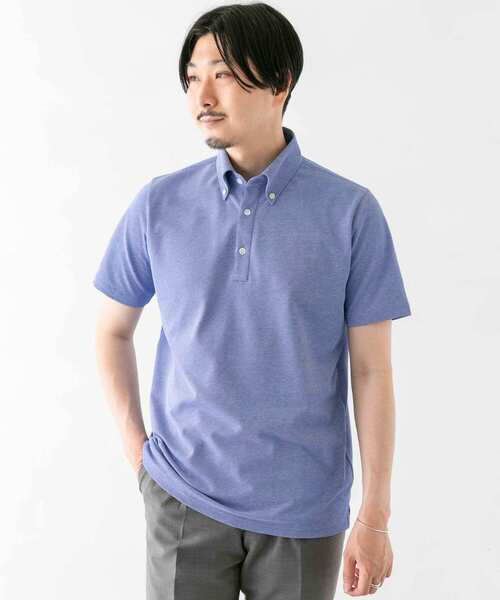 URBAN RESEARCH DOORS(アーバンリサーチドアーズ)の「LIFE STYLE TAILOR ボタンダウン半袖プルオーバー(ポロシャツ・メンズ・ホワイト/グリーン/ブルー/ネイビー・MEDIUM/LARGE)」の8枚目の写真
