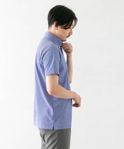 URBAN RESEARCH DOORS(アーバンリサーチドアーズ)の「LIFE STYLE TAILOR ボタンダウン半袖プルオーバー(ポロシャツ・メンズ・ホワイト/グリーン/ブルー/ネイビー・MEDIUM/LARGE)」の13枚目の写真