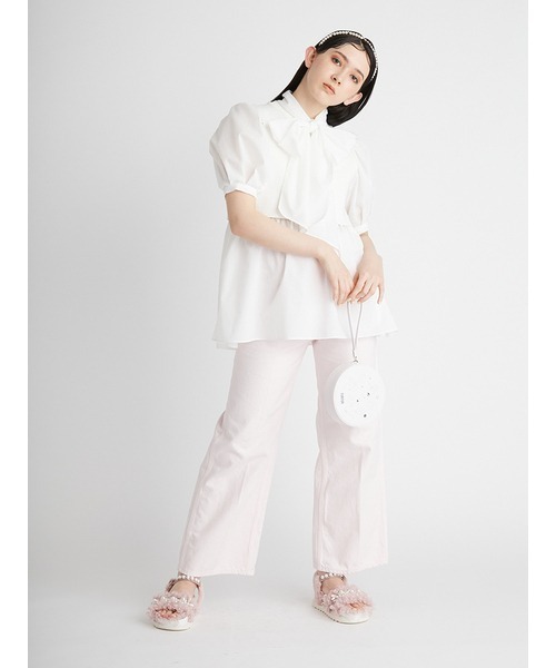 FURFUR（ファーファー）の「ニットベストコンビブラウス（シャツ 