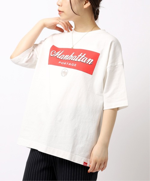 Manhattan Portage(マンハッタンポーテージ)の「【Manhattan Portage / マンハッタン ポーテージ】ショートスリーブプリントTシャツ(Tシャツ/カットソー・レディース・ホワイト/ブラック/ネイビー・FREE)」の2枚目の写真