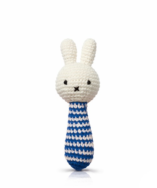 Dick Bruna（ディックブルーナ）の「ラトル ウィズ ミュージック / ストライプ ミッフィー（その他ベビー用品・キッズ・ブルー/レッド・FREE）」の2枚目の写真
