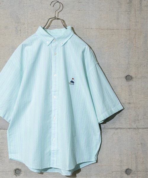 Red Cap Girl(レッドキャプガール)の「【a-r】〔Red Cap Girl/レッドキャップガール〕オックスワンポイント刺繍”RCGロゴ” BD半袖ビッグシャツ/ルーズシルエットシャツ(シャツ/ブラウス・メンズ・ホワイト/サックスブルー/イエロー/ライトグリーン/その他/マルチ/イエロー系その他/ピンク系その他/ライトグリーン系/サックスブルー系/ホワイト系その他/その他2/その他3/ピンク系その他2/ライトグリーン系2/ライトグリーン系3/サックスブルー系2/サックスブルー系3・MEDIUM/LARGE/X-LARGE)」の6枚目の写真