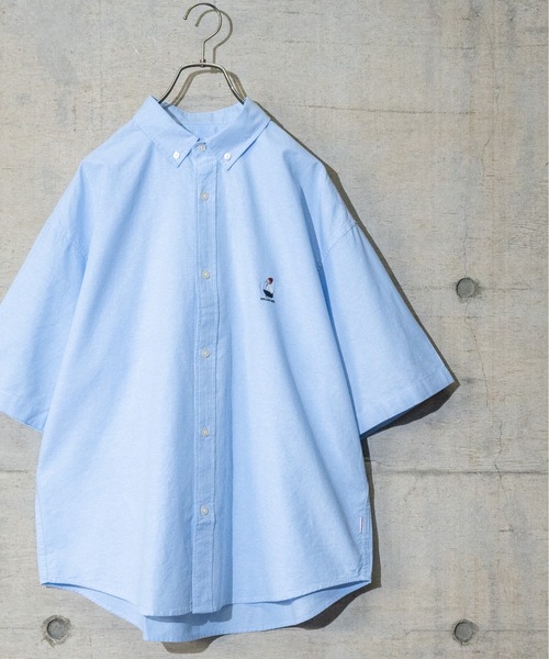 Red Cap Girl(レッドキャプガール)の「【a-r】〔Red Cap Girl/レッドキャップガール〕オックスワンポイント刺繍”RCGロゴ” BD半袖ビッグシャツ/ルーズシルエットシャツ(シャツ/ブラウス・メンズ・ホワイト/サックスブルー/イエロー/ライトグリーン/その他/マルチ/イエロー系その他/ピンク系その他/ライトグリーン系/サックスブルー系/ホワイト系その他/その他2/その他3/ピンク系その他2/ライトグリーン系2/ライトグリーン系3/サックスブルー系2/サックスブルー系3・MEDIUM/LARGE/X-LARGE)」の9枚目の写真