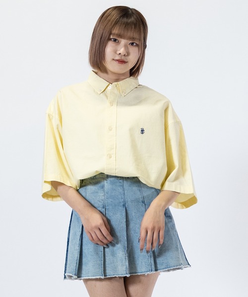 Red Cap Girl(レッドキャプガール)の「【a-r】〔Red Cap Girl/レッドキャップガール〕オックスワンポイント刺繍”RCGロゴ” BD半袖ビッグシャツ/ルーズシルエットシャツ(シャツ/ブラウス・メンズ・ホワイト/サックスブルー/イエロー/ライトグリーン/その他/マルチ/イエロー系その他/ピンク系その他/ライトグリーン系/サックスブルー系/ホワイト系その他/その他2/その他3/ピンク系その他2/ライトグリーン系2/ライトグリーン系3/サックスブルー系2/サックスブルー系3・MEDIUM/LARGE/X-LARGE)」の11枚目の写真