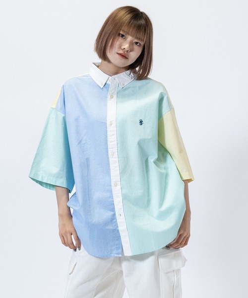 Red Cap Girl(レッドキャプガール)の「【a-r】〔Red Cap Girl/レッドキャップガール〕オックスワンポイント刺繍”RCGロゴ” BD半袖ビッグシャツ/ルーズシルエットシャツ(シャツ/ブラウス・メンズ・ホワイト/サックスブルー/イエロー/ライトグリーン/その他/マルチ/イエロー系その他/ピンク系その他/ライトグリーン系/サックスブルー系/ホワイト系その他/その他2/その他3/ピンク系その他2/ライトグリーン系2/ライトグリーン系3/サックスブルー系2/サックスブルー系3・MEDIUM/LARGE/X-LARGE)」の16枚目の写真