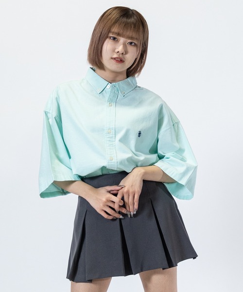 Red Cap Girl(レッドキャプガール)の「【a-r】〔Red Cap Girl/レッドキャップガール〕オックスワンポイント刺繍”RCGロゴ” BD半袖ビッグシャツ/ルーズシルエットシャツ(シャツ/ブラウス・メンズ・ホワイト/サックスブルー/イエロー/ライトグリーン/その他/マルチ/イエロー系その他/ピンク系その他/ライトグリーン系/サックスブルー系/ホワイト系その他/その他2/その他3/ピンク系その他2/ライトグリーン系2/ライトグリーン系3/サックスブルー系2/サックスブルー系3・MEDIUM/LARGE/X-LARGE)」の21枚目の写真