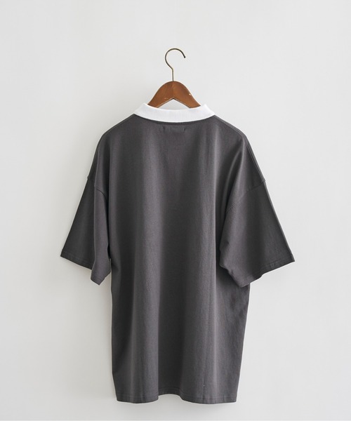 CPCM（シーピーシーエム）の「アップリケ刺繍ポロシャツ（ポロシャツ・メンズ・チャコールグレー/ブルー/グリーン・MEDIUM/LARGE）」の8枚目の写真