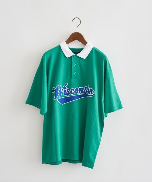 CPCM（シーピーシーエム）の「アップリケ刺繍ポロシャツ（ポロシャツ・メンズ・チャコールグレー/ブルー/グリーン・MEDIUM/LARGE）」の12枚目の写真