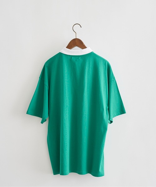 CPCM（シーピーシーエム）の「アップリケ刺繍ポロシャツ（ポロシャツ・メンズ・チャコールグレー/ブルー/グリーン・MEDIUM/LARGE）」の14枚目の写真