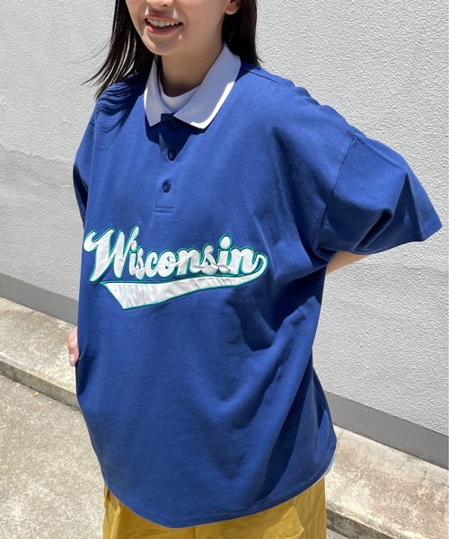 CPCM（シーピーシーエム）の「アップリケ刺繍ポロシャツ（ポロシャツ・メンズ・チャコールグレー/ブルー/グリーン・MEDIUM/LARGE）」の16枚目の写真