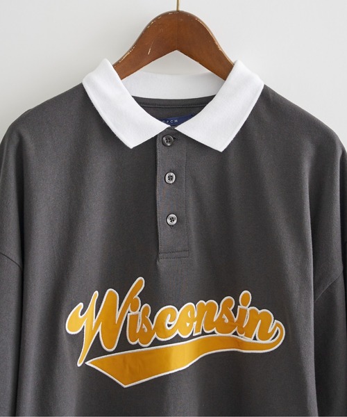 CPCM（シーピーシーエム）の「アップリケ刺繍ポロシャツ（ポロシャツ・メンズ・チャコールグレー/ブルー/グリーン・MEDIUM/LARGE）」の15枚目の写真