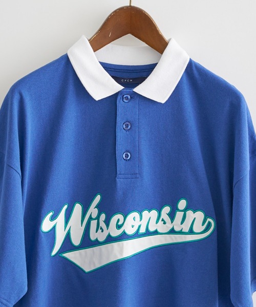 CPCM（シーピーシーエム）の「アップリケ刺繍ポロシャツ（ポロシャツ・メンズ・チャコールグレー/ブルー/グリーン・MEDIUM/LARGE）」の20枚目の写真