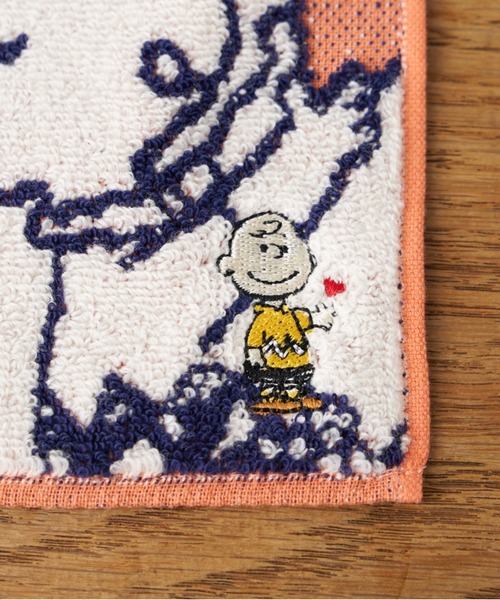 SNOOPY ミニハンカチ SNOOPY スヌーピー ミニタオル ハンカチ ギンガムチェック