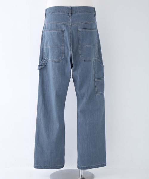 osharewalker（オシャレウォーカー）の「【廃盤】【機能素材】『デニムぺインターパンツ』（デニムパンツ・メンズ・ネイビー/インディゴブルー/ブルー・M/L/XL）」の11枚目の写真