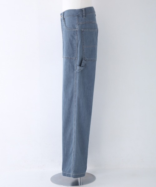osharewalker（オシャレウォーカー）の「【廃盤】【機能素材】『デニムぺインターパンツ』（デニムパンツ・メンズ・ネイビー/インディゴブルー/ブルー・M/L/XL）」の12枚目の写真