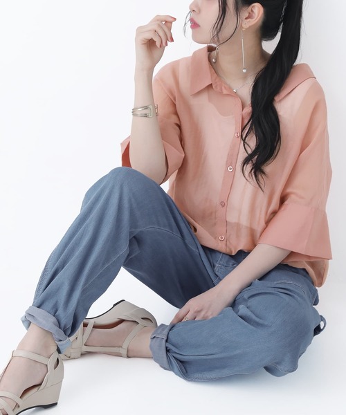 osharewalker（オシャレウォーカー）の「【廃盤】【機能素材】『デニムぺインターパンツ』（デニムパンツ・メンズ・ネイビー/インディゴブルー/ブルー・M/L/XL）」の5枚目の写真