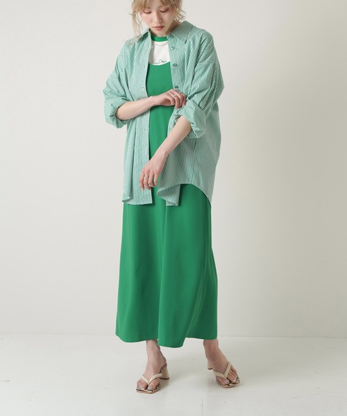 Lull（ルル）の「【Lull / ルル】Lullロゴ刺繍リンガーTシャツ（Tシャツ/カットソー・レディース・ブラック/レッド/グリーン/ブルー・ONESIZE）」の12枚目の写真