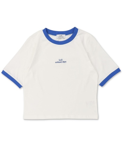 Lull（ルル）の「【Lull / ルル】Lullロゴ刺繍リンガーTシャツ（Tシャツ/カットソー・レディース・ブラック/レッド/グリーン/ブルー・ONESIZE）」の22枚目の写真