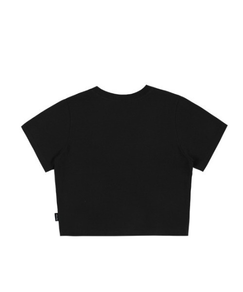 FANCY CLUB(ファンシークラブ)の「A'GEM/9 × .kom『 FANCY CLUB/ファンシークラブ』ILLUSORY CROP TEE/イルーソリィ クロップド丈 半袖Tシャツ(Tシャツ/カットソー・レディース・チャコールグレー/ブラック/ホワイト・FREE)」の13枚目の写真