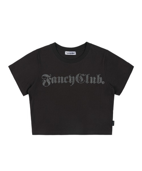 FANCY CLUB(ファンシークラブ)の「A'GEM/9 × .kom『 FANCY CLUB/ファンシークラブ』ILLUSORY CROP TEE/イルーソリィ クロップド丈 半袖Tシャツ(Tシャツ/カットソー・レディース・チャコールグレー/ブラック/ホワイト・FREE)」の17枚目の写真