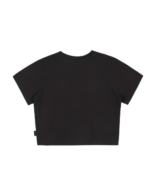 FANCY CLUB(ファンシークラブ)の「A'GEM/9 × .kom『 FANCY CLUB/ファンシークラブ』ILLUSORY CROP TEE/イルーソリィ クロップド丈 半袖Tシャツ(Tシャツ/カットソー・レディース・チャコールグレー/ブラック/ホワイト・FREE)」の18枚目の写真