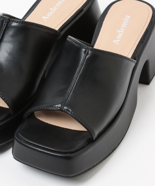 Andemiu（アンデミュウ）の「アツゾコミュール299113（サンダル・レディース・ホワイト/ブラック/ブラウン・SMALL/MEDIUM/LARGE）」の11枚目の写真