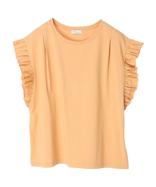 earth music&ecology（アースミュージックアンドエコロジー）の「袖フリルカットプルオーバー（Tシャツ/カットソー・レディース・ベージュ/グレー/オフホワイト・FREE）」の20枚目の写真