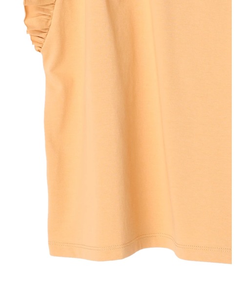 earth music&ecology（アースミュージックアンドエコロジー）の「袖フリルカットプルオーバー（Tシャツ/カットソー・レディース・ベージュ/グレー/オフホワイト・FREE）」の6枚目の写真