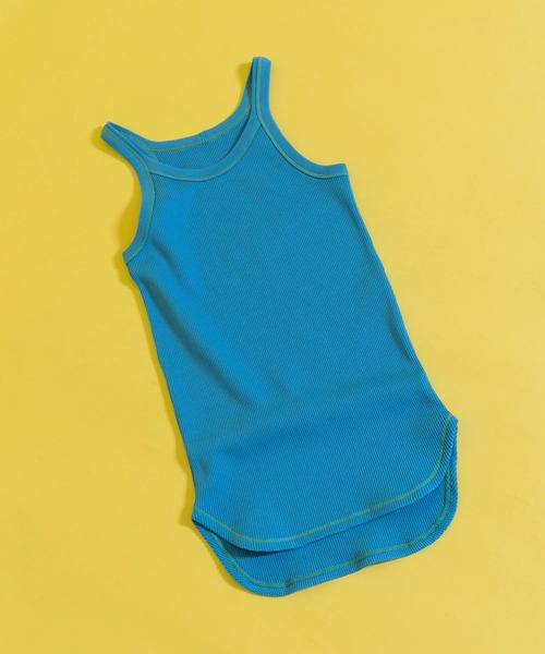 MAISON SPECIAL（メゾンスペシャル）の「シャイニーワッフルタンク【MAISON SPECIAL/メゾンスペシャル】（タンクトップ・レディース・ホワイト/ブラック/オレンジ/ブルー/グリーン・FREE）」の11枚目の写真