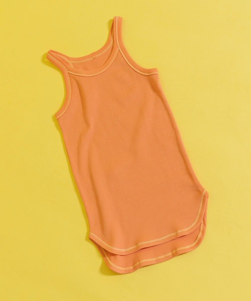 MAISON SPECIAL（メゾンスペシャル）の「シャイニーワッフルタンク【MAISON SPECIAL/メゾンスペシャル】（タンクトップ・レディース・ホワイト/ブラック/オレンジ/ブルー/グリーン・FREE）」の9枚目の写真