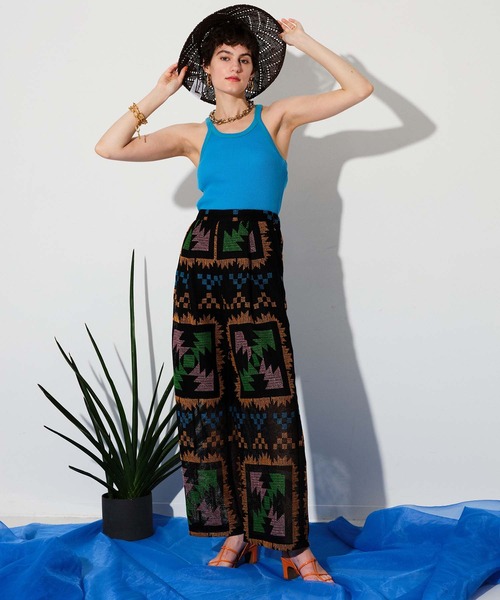 MAISON SPECIAL（メゾンスペシャル）の「シャイニーワッフルタンク【MAISON SPECIAL/メゾンスペシャル】（タンクトップ・レディース・ホワイト/ブラック/オレンジ/ブルー/グリーン・FREE）」の21枚目の写真