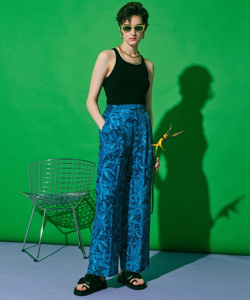 MAISON SPECIAL（メゾンスペシャル）の「シャイニーワッフルタンク【MAISON SPECIAL/メゾンスペシャル】（タンクトップ・レディース・ホワイト/ブラック/オレンジ/ブルー/グリーン・FREE）」の17枚目の写真